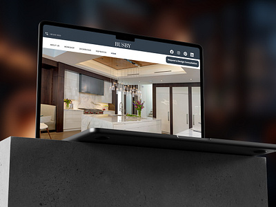 Designing Elegance: Busby Cabinet Interior Design Website UI figma figma design figma design website figma landing page figma web design figma website figma website design interior design ui ui ux ui ux design ui website design website design website mockup website redesign website ui design website ui ux