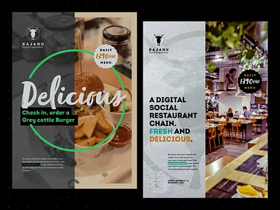 Kajahu Visual Identity branding budapest flyer food graphic design poster restaurant visual identity