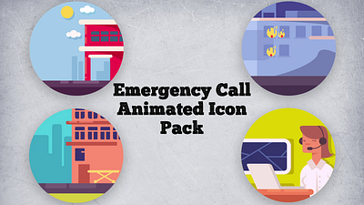 Emergency Icons Lottie Animation after effects animation icon animation lottie lottie animation motion graphics