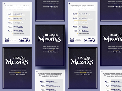 Begegne Messias Christmas Flyer adobe illustrator flyer design layout design typography