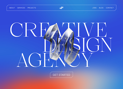 Hero concept design for an agency website agency website design design graphic design hero section ui ux web design website