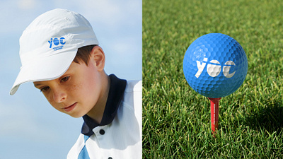 Youth on Course branding colorful golf identity kids youth