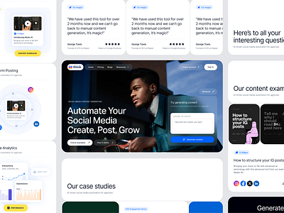 Landing page design for AI Saas platform ai artificial intelligence brand design case study design system landing page landing page design saas ui design ux design web design