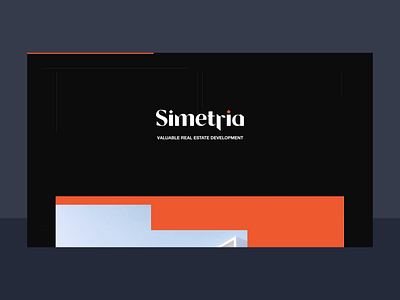 Web Design for Construction Company Simetria (Landing Page) animation building colorful construction daily daily ui design home interaction landing page motion graphics real estate simetria symmetry ui ux web web design website weekday