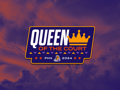 WNBA All Star Weekend Queen of the Court Event branding design graphic design illustration logo sports