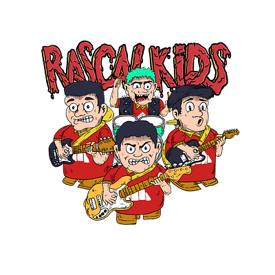 Rascalkids animation artwork band brand branding design graphic design illustration logo punk rascalkids ui