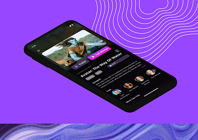 Movie Streaming and Watchlist App - UI/UX Design application design apps branding design figma graphic design mobile app mobile app design mobile apps mobile design movie app movie streaming app ui ui design uiux user experience user interface