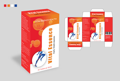 Vitamin Box Packaging branding design graphic design illustration print vector visual