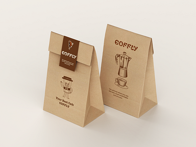 COFFLY PACKAGING graphic design logo packaging packaging design