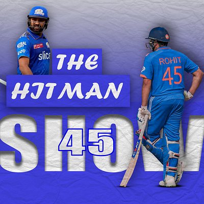 Rohit Sharma poster design graphic design