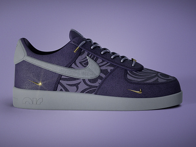 Air Force One - Amethyst af1 air force one air max amethyst blender concept cycles high poly nike render shoes sneakers sylano