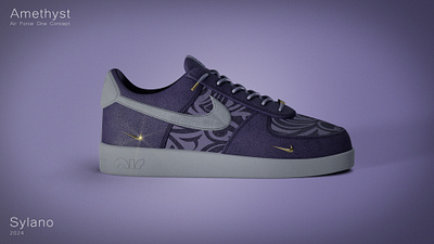 Air Force One - Amethyst af1 air force one air max amethyst blender concept cycles high poly nike render shoes sneakers sylano