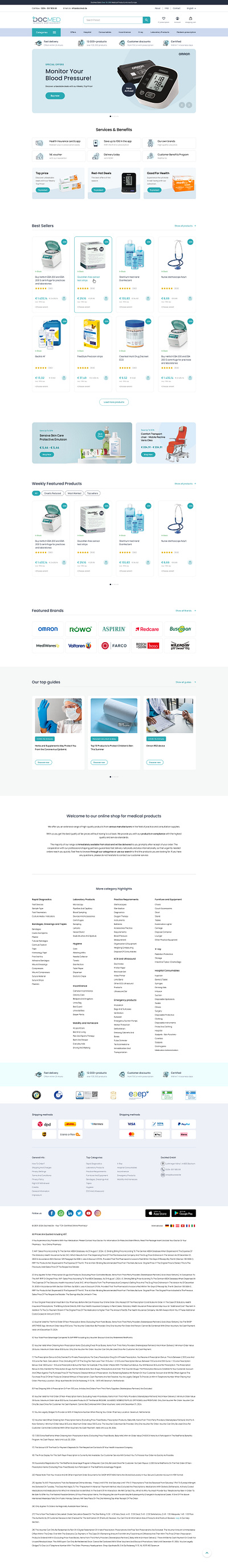 E-Commerce Shop for Medical Products e commerce shop for medical products medical ecommerce medical ecommerce projects medical equipment medical shop medical store