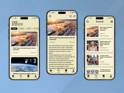 News App UI Design app app design application mobile app news news app ui uiux user interface