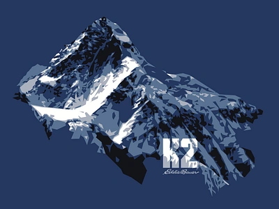 K2 Facets climbing graphic design himalyaya illustration k2 mountain outdoor tee shirt trekking