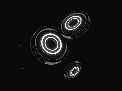 Javsphere Token bitcoin coin crypto defi digital finance flat futurist illustration minimal simple space token ui ux vector