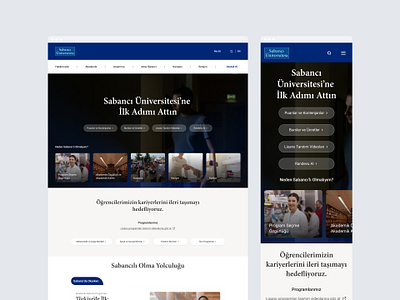 Sabancı Üniversitesi — Aday öğrenci 2024 aday öğrenci dark education sabancı üniversitesi student ui uidesign university ux uxdesign öğrenci