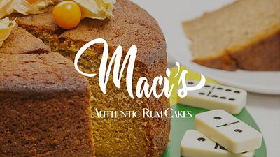 Maci's Authentic Rum Cakes Website brand design branding cakes e commerce web design websites