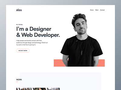 Portfolio Landing page 2024 2024 design treand branding landing page user interface webflow