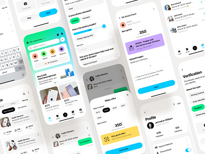Phonfanatics Platform android app app ui buy products buyer color ui ecommerce ios app minimal app mobile app modern sell products seller ui ux