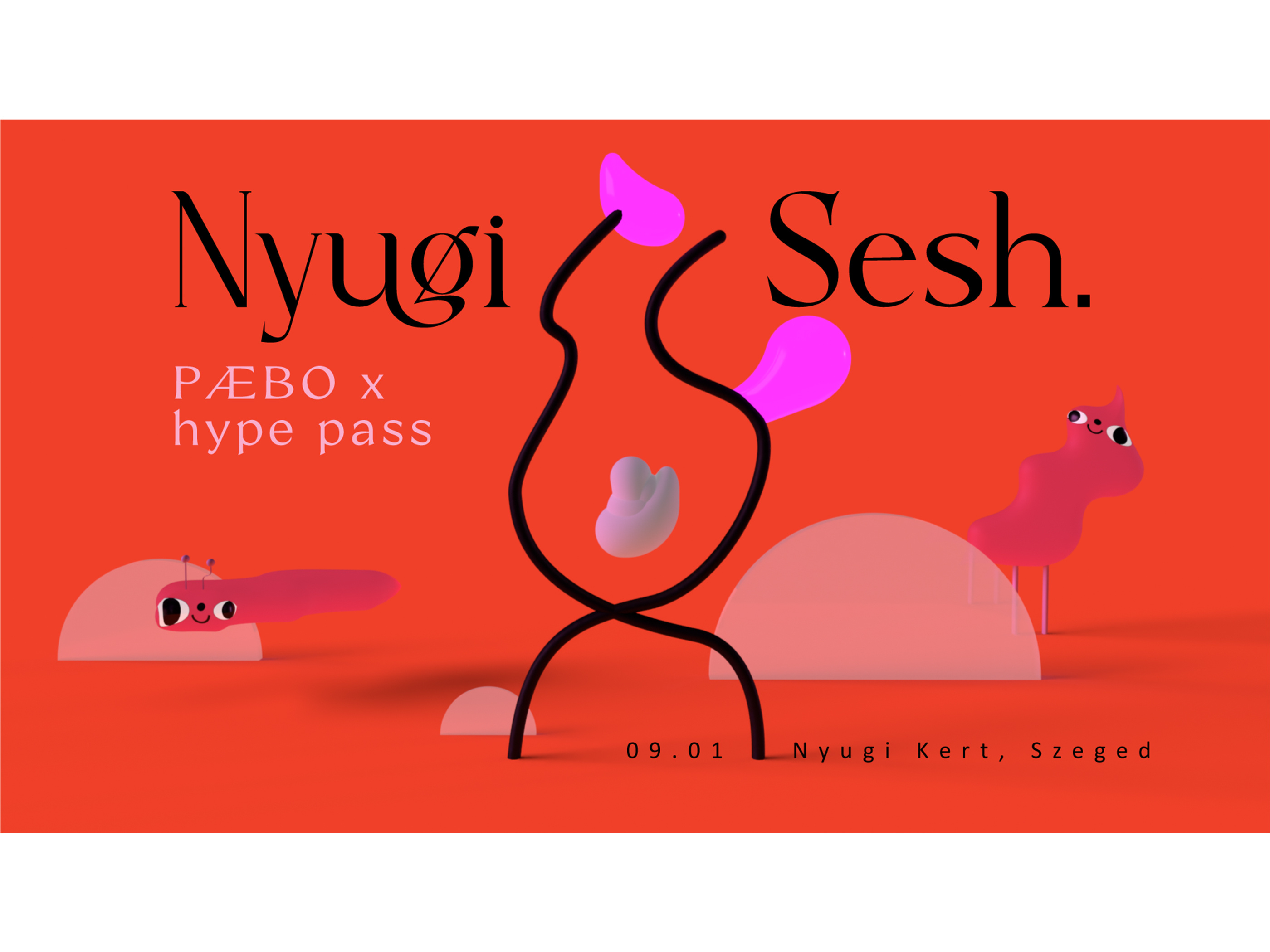 Nyugi Sesh Party Cover #5 3d abstract ambient art character character design cover digital drawing electro flat house illustration minimal mystic party social media techno vector