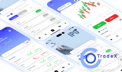Online trading app graphic design logo design product design ui user experience user interface ux design web design