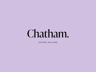 Chatham Logo Animation 2d animation animated logo animation beauty industry branding creative dermatology design eco friendly graphic design holistic health logo logo animation motion design motion graphics natural products organic skincare skin wellness skincare solutions visual identity