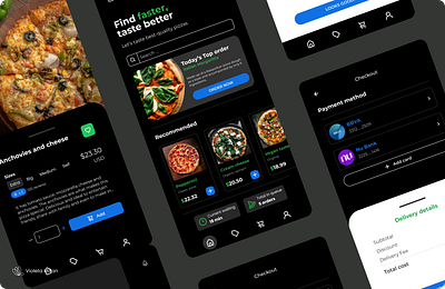 "PizzaMaster: The Ultimate Italian Pizza Ordering Experience" app food pizza restaurant shopping ui ux