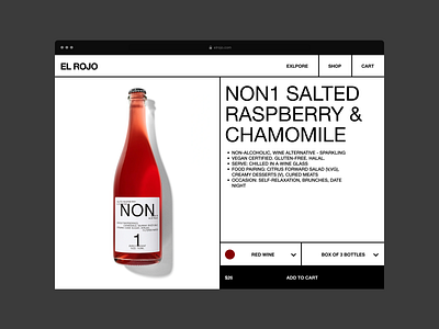 EL ROJO — web&visual identity alchohol commerce concept drinking drinks e commerce nonalko web wine winery wineservery wineshop