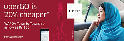 Uber Campaign branding visuals