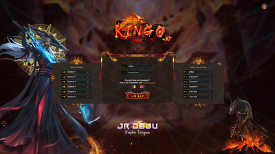 Interface Login Metin2 Template KINGO2 graphic design interface login logo metin2 mmorpg