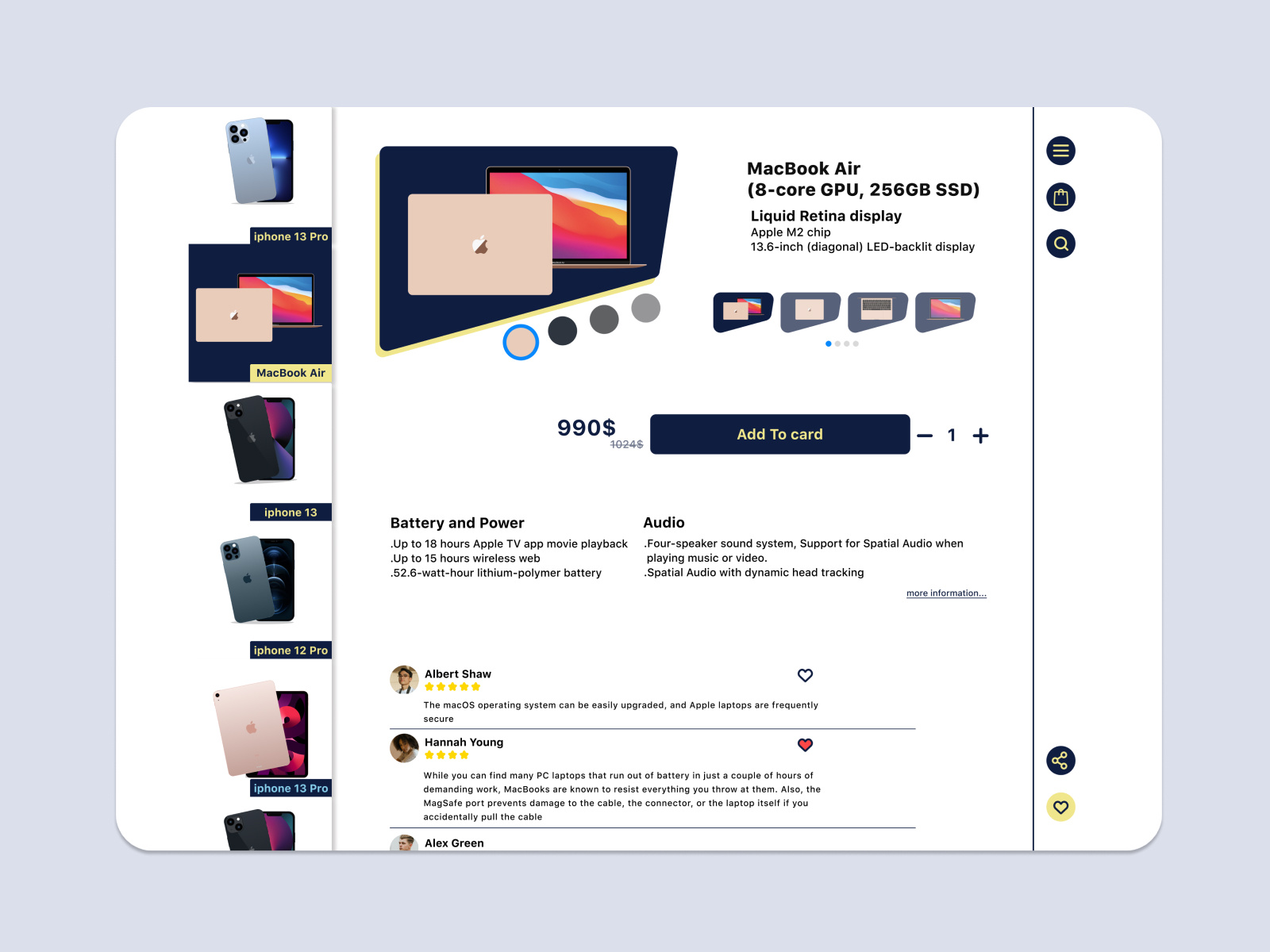 Product page design | UI UX by Mahdyar Nejati on Dribbble