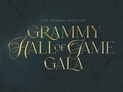 Grammy Museum Gala Logo event logo fame gala grammy logo museum script