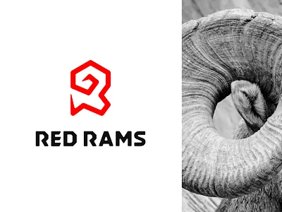 Red Rams bighorn sheep brand custom esports for sale identity letter letter r logo r ram red sports team logo