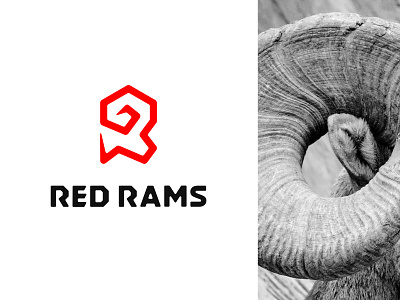 Red Rams bighorn sheep brand custom esports for sale identity letter letter r logo r ram red sports team logo