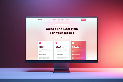 Pricing Page Concept for CMS Web App cms content design designer development freelance global nocode pricing pricing plan project remote selection subscription task trending uxui web app web design website