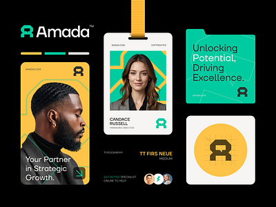 Amada™ - Logo & Branding for Business and Consulting Firm brand identity design branding business chat consultancy consultant conversation creative logo design growth help icon identity logo logotype message modern logo symbol tech text