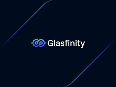 Logo Design for an innovative glasses company. brand identity branding clean logo design glasfinity logo glasses logo graphic design infinite infinite logo innovation innovative logo logo logo designs modern logo optical logo tech glasses tech logo