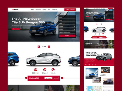 DFSK - Automobiles Landing Page automobiles automobiles company automobiles website avijeet car dealers car dealers website cars website company website design ecommerce landing page landing page design modern ui ui ux ux web web design website website design