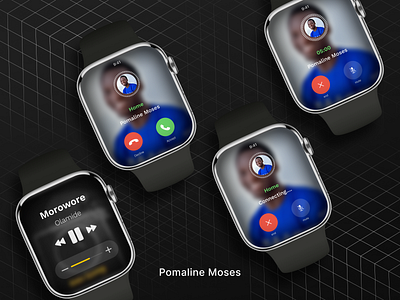 Apple Watch UI call reimagine. apple applewatch call design interface iwatch ui uiux ux watch