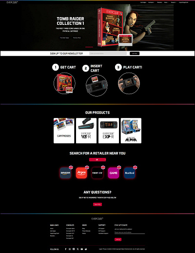 Evercade New Website design website wordpress