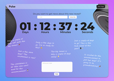 Countdown countdown design reveal ui ussers