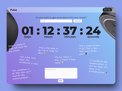 Countdown countdown design reveal ui ussers