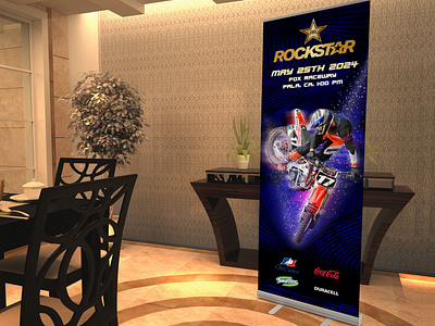 Motocross Racing Vertical Banner branding design fanshawe college graphic design illustration illustrator logo product design ui vector