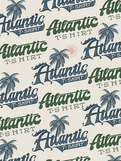 Atlantic T-Shirts branding company brand logo company branding company logo design graphic design illustration logo typeface