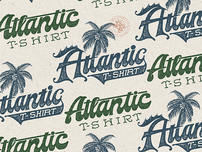 Atlantic T-Shirts branding company brand logo company branding company logo design graphic design illustration logo typeface