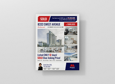 Real Estate Featured Sheet graphic design print ads real estate