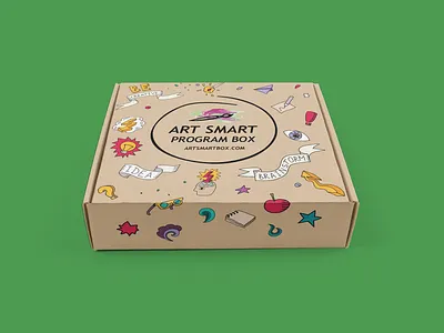 Art Smart Subscription Box branding graphic design logo