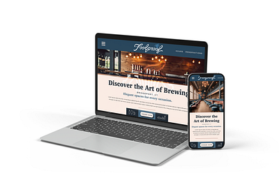 Brewery Web Mockup branding