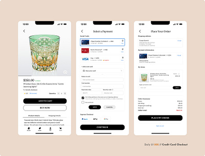 Daily UI Challenge #002 - Credit Card Checkout challenge checkout clean ui credit card checkout daily ui daily ui 2 ecommerce mobile app online shopping payment ui